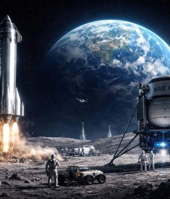 Miliardarii americani concurează cu China pentru noua cursă către Lună