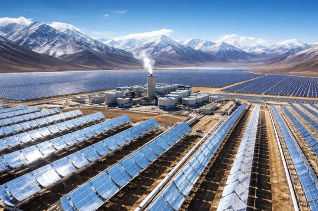 China construiește în Tibet o mega-centrală solară, la o altitudine record