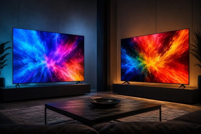 Viitorul televizoarelor premium: cum concurează RGB LED și SQD Mini-LED în 2026