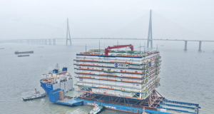China a lansat la apă „Inima Vântului Marin”, cea mai mare stație de conversie offshore din lume