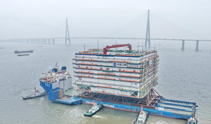 China a lansat la apă „Inima Vântului Marin”, cea mai mare stație de conversie offshore din lume